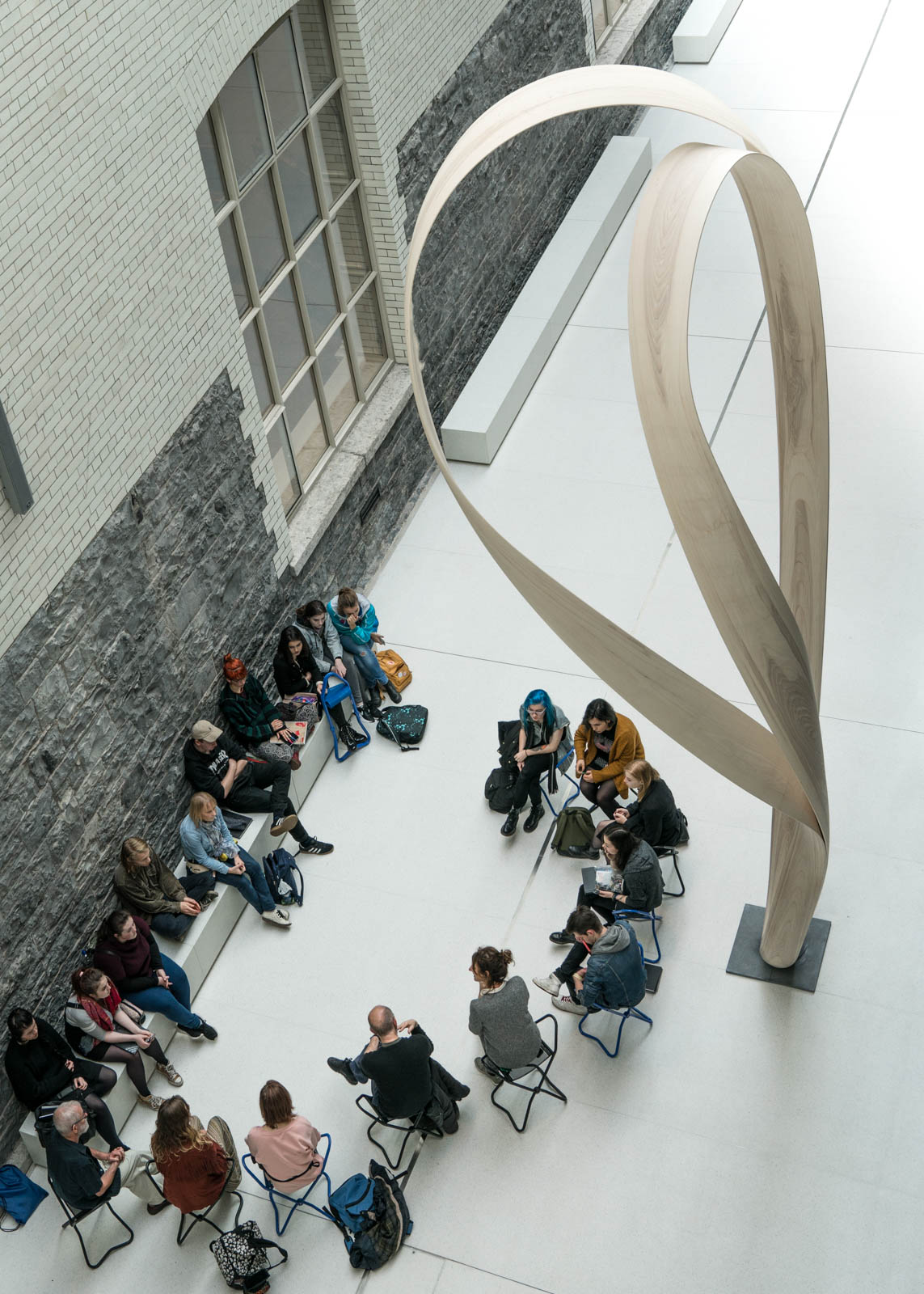 Dublin, Ireland, national gallery, wood sculpture